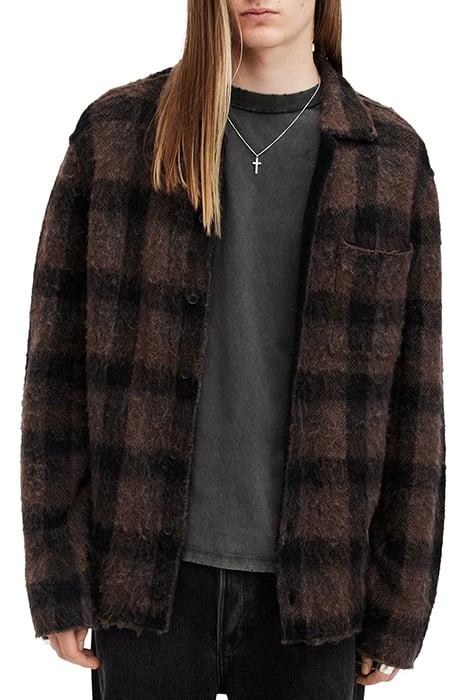 ASH CARDIGAN BROWN/BLACK 5