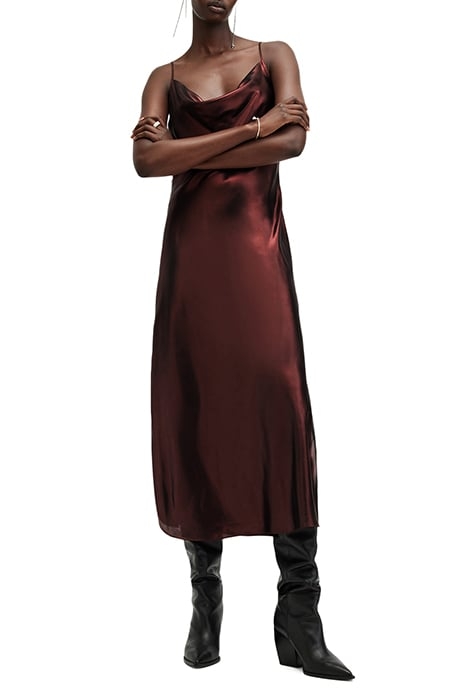 HADLEY DRESS METALLIC RED 1