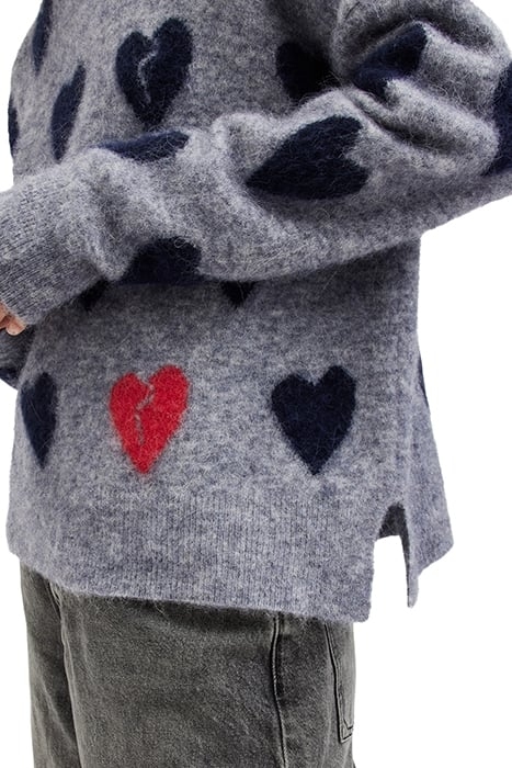 AMORA JUMPER GREY MARL/INK BLUE 6