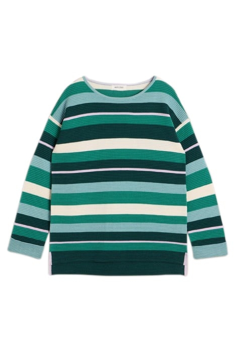 JANA STRIPE JUMPER GREEN MULTI 3