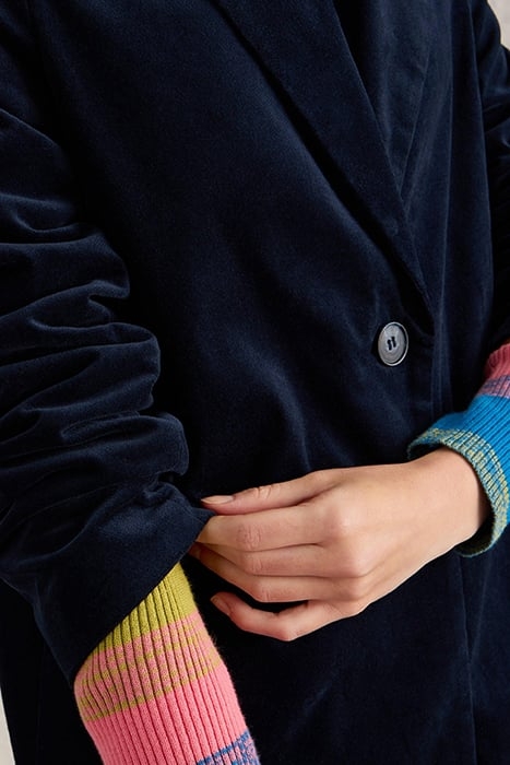 KAMILA VELVET COAT DARK NAVY 5