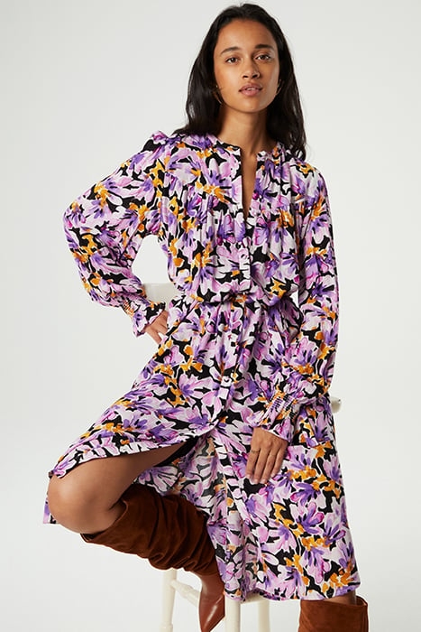 WILLOW DRESS COOKIE CARAMEL/GRAPE 4