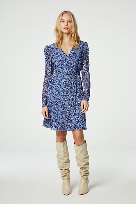 FLAKE DRESS VIOLETTA/BLACK 1