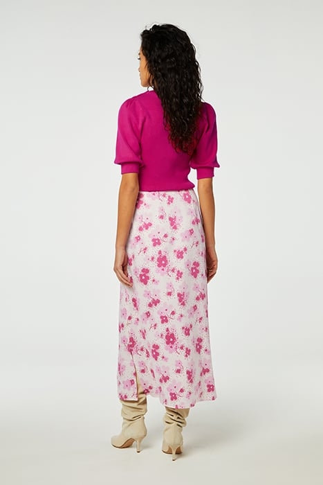 LAURIE SKIRT HOT PINK/CREAM WHITE 2