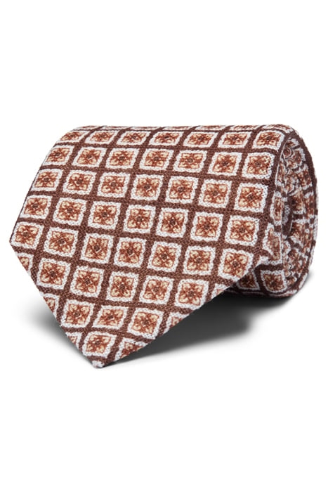 BROWN FLOWERS FLOWERS TIE 1