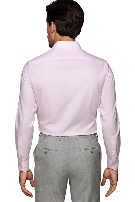 PINK STRIPED OXFORD SLIM FIT SHIRT 3