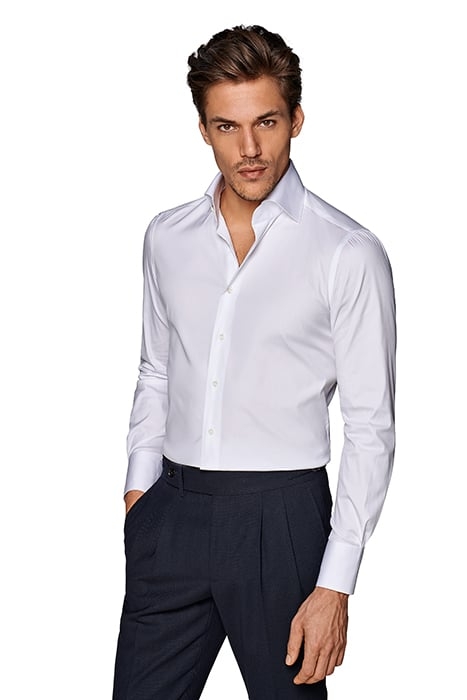 WHITE POPLIN EXTRA SLIM FIT SHIRT 1