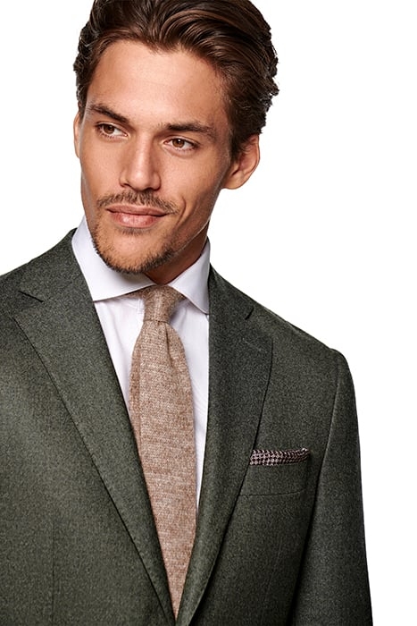 LIGHT BROWN KNITTED KNITTED TIE 2