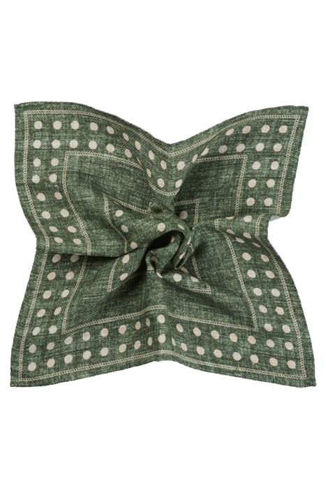 GREEN DOTS POCKET SQUARE 1