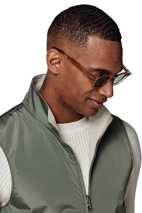 MID GREEN & SAND REVERSIBLE REVERSIBLE VEST 8