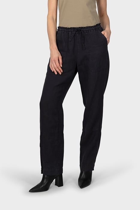 TROUSER WOVEN LONG ALMOST BLACK 1