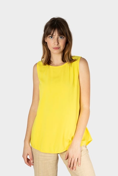 SLEEVELESS T-SHIRT VIBRANT YELLOW 1