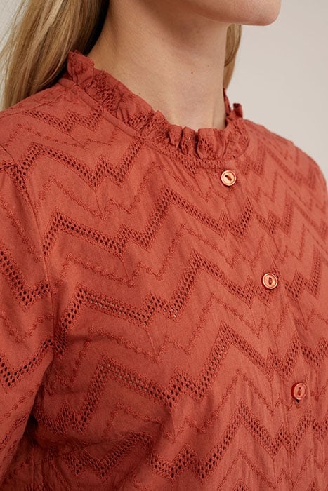 BLOUSE RUST BROWN 5