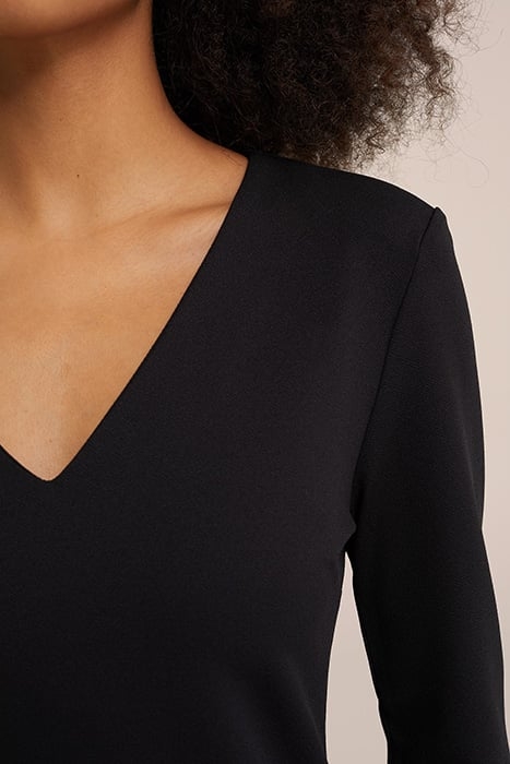 DRESS MID LENGTH BLACK 6