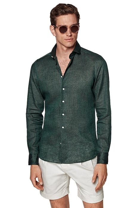 GREEN SLIM FIT SHIRT 1