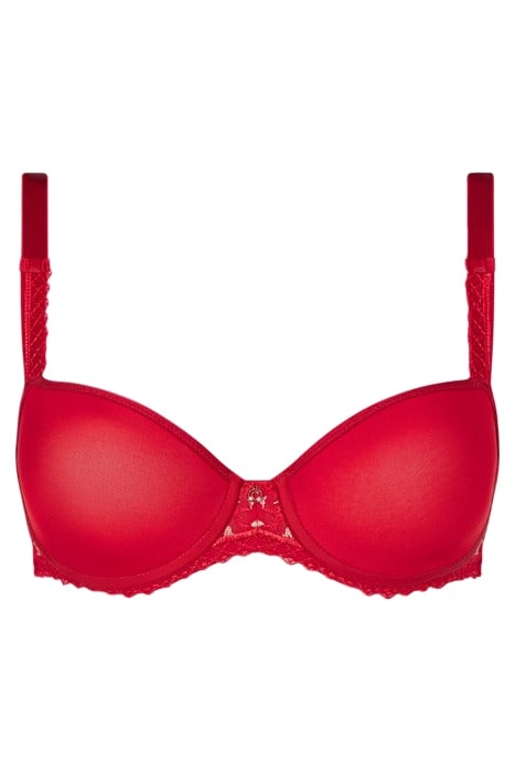 CO BRA TSHIRT HALF CUP MEMORY SCARLET/PEACH 1