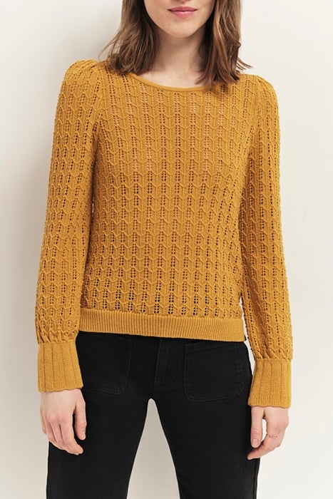 TESSA - HONEY JUMPER, FINE OPENWORK KNIT 1