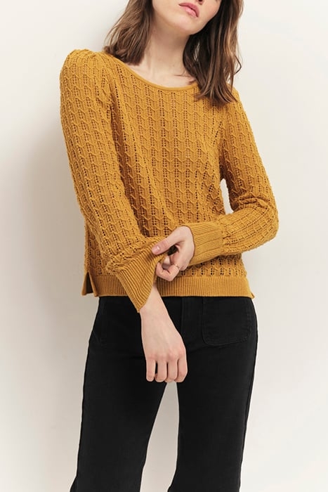 TESSA - HONEY JUMPER, FINE OPENWORK KNIT 2