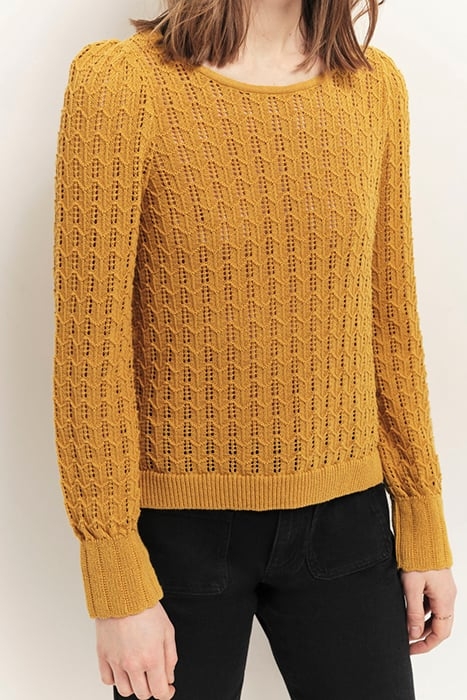TESSA - HONEY JUMPER, FINE OPENWORK KNIT 3