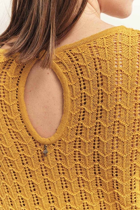 TESSA - HONEY JUMPER, FINE OPENWORK KNIT 5