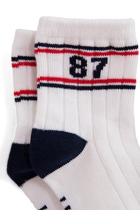 BABY BOYS’ WHITE STRIPED SOCKS 6
