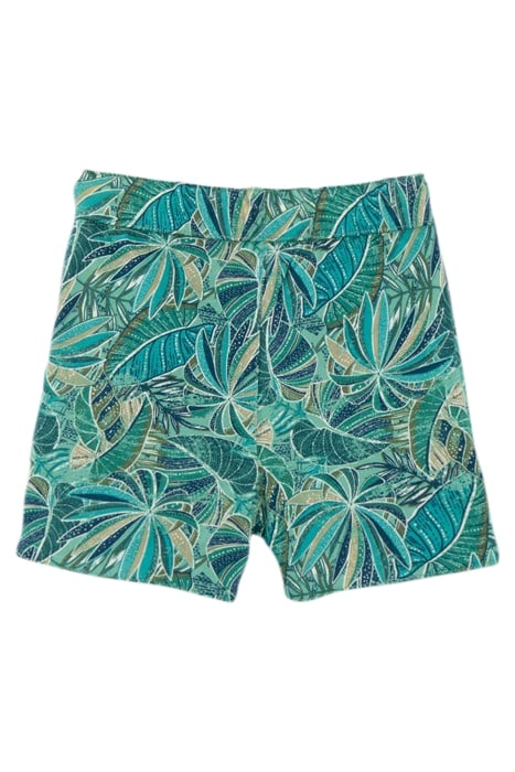 BABY BOYS’ GREEN/EXOTIC MOTIF REVERSIBLE BERMUDA SHORTS 2