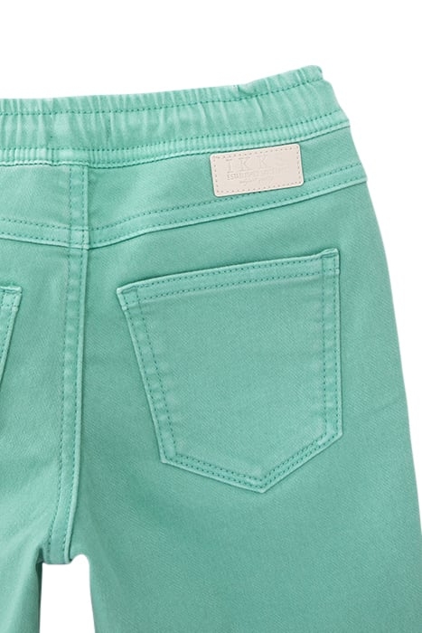 BOYS' GREEN BERMUDA SHORTS WITH ELASTICATED WAIST 6