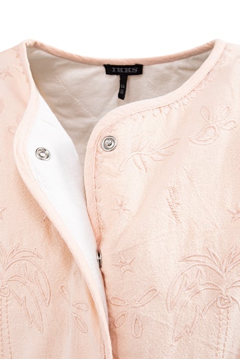 GIRLS’ POWDER PINK JACKET WITH BOHO EMBROIDERY 4