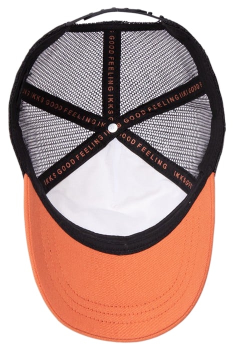 BOY'S TERRACOTTA CAP, ECRU AND BLACK MESH 4