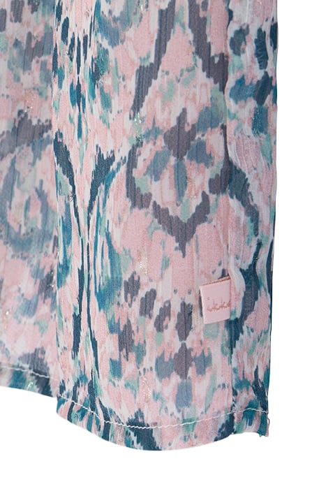 PASTEL IKAT PRINT PINK SKIRT FOR GIRLS 4