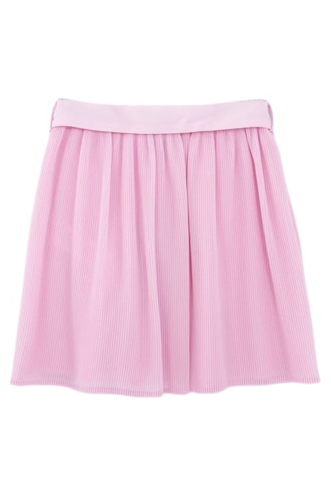 GIRL'S PINK PLEATED SKIRT WITH REMOVABLE BELT 2