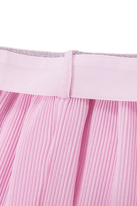 GIRL'S PINK PLEATED SKIRT WITH REMOVABLE BELT 5