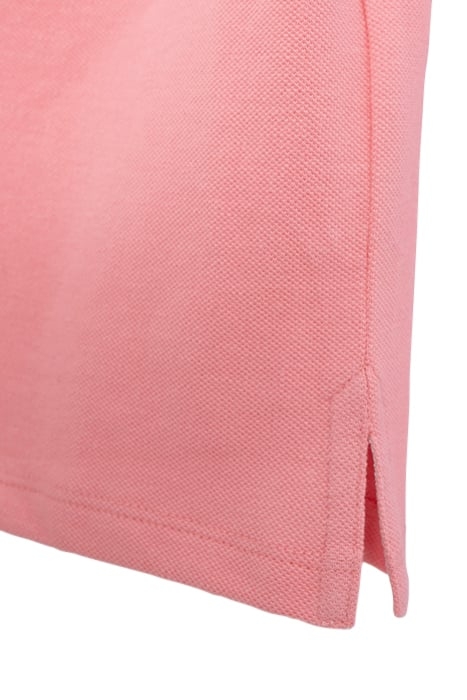 BOYS’ PEACH ORGANIC COTTON POLO SHIRT WITH RIBBING 5