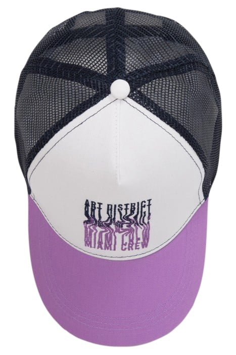BOYS’ PURPLE, WHITE, AND NAVY MESH CAP 4