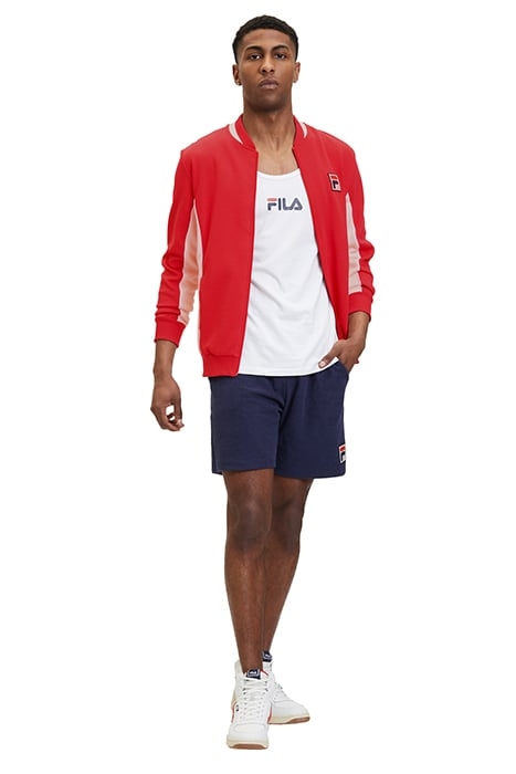 SETTANTA TRACK JACKET TRUE RED-ANTIQUE WHITE 3