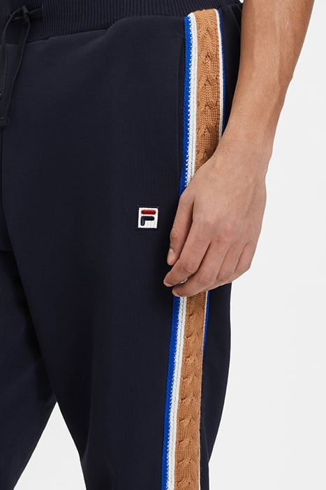 CUFFED SWEATPANTS WITH BRAID DETAIL NAVY / WHITE / PIMK 7