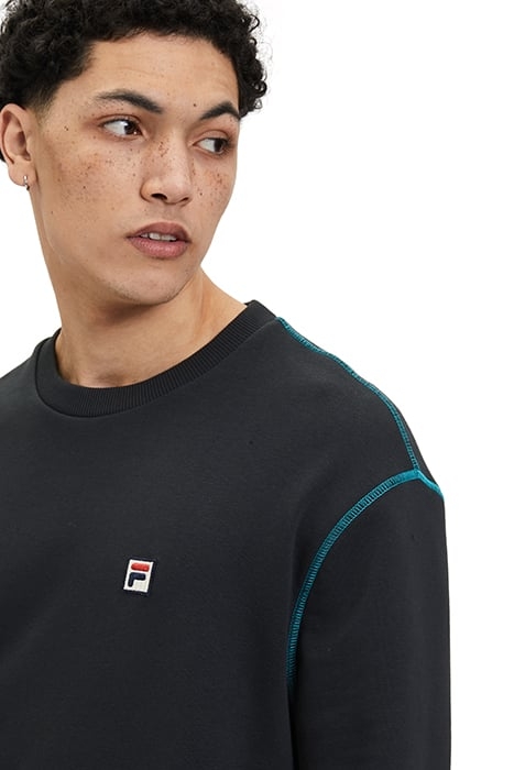 CREWNECK SWEATSHIRT WITH KANGAROO POCKET AND CONTRAST STITCH 7