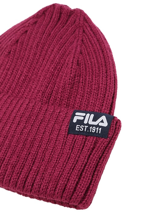 BUTTE FISHERMAN BEANIE WITH FLAG LOGO RED VIOLET 3