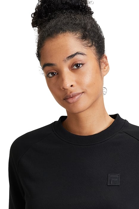 LARAMIE CROPPED CREW SWEAT BLACK 7