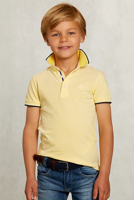 CUSTOM FIT COTTON POLO BUTFLY YELLOW 1