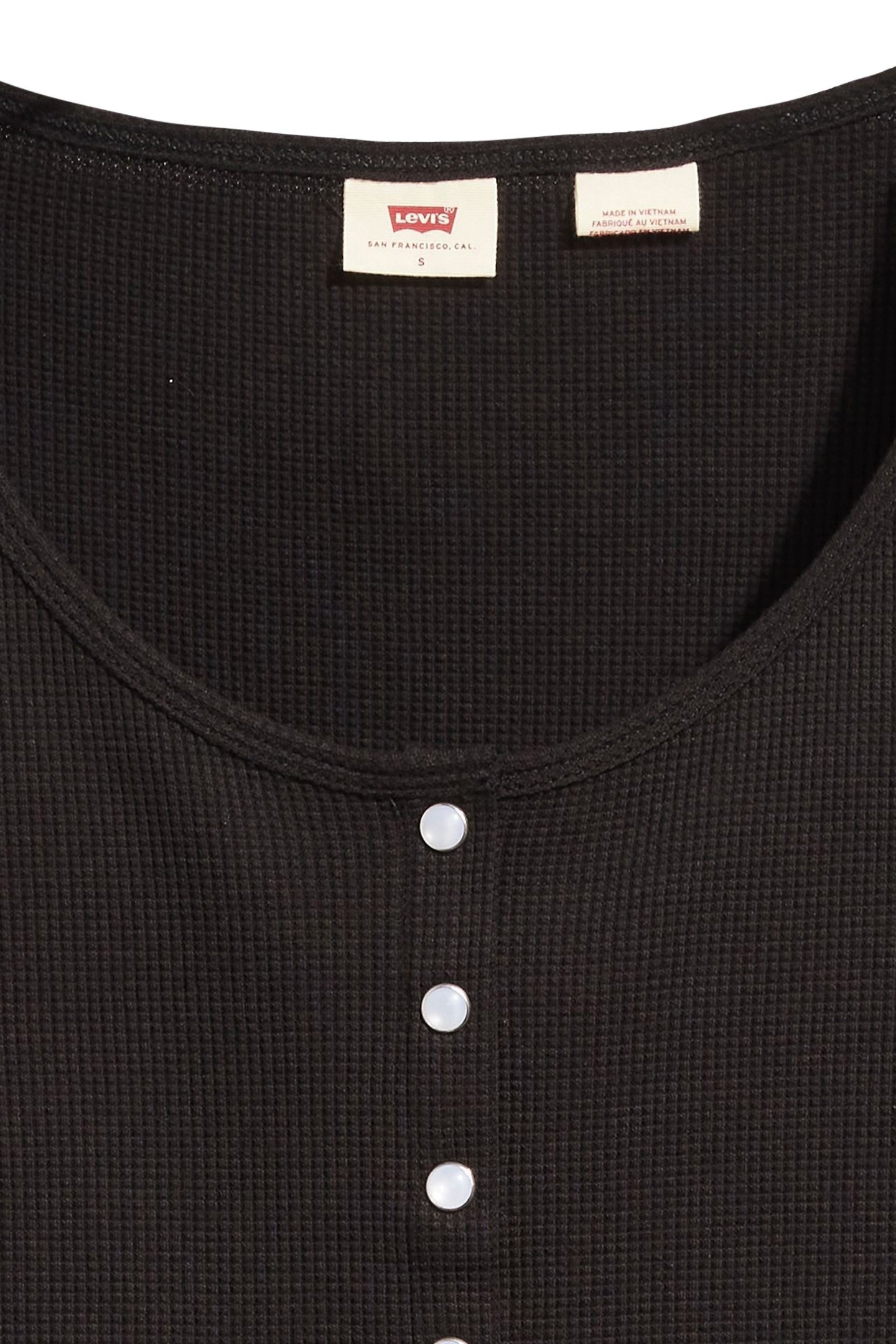 DRY GOODS WAFFLE BUTTON-UP TOP 6