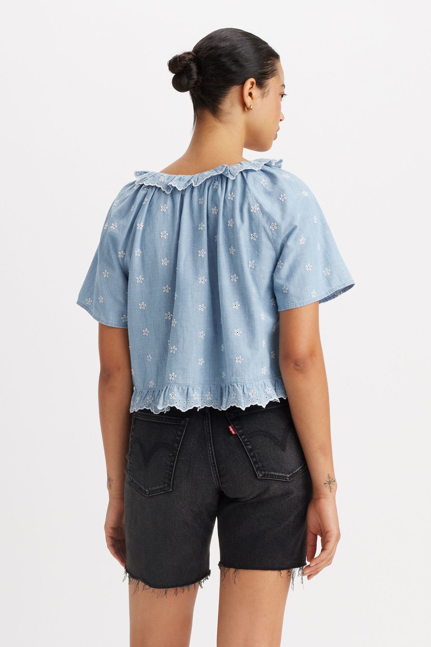 LYKA SHORT SLEEVE LIGHTWEIGHT BLOUSE 2