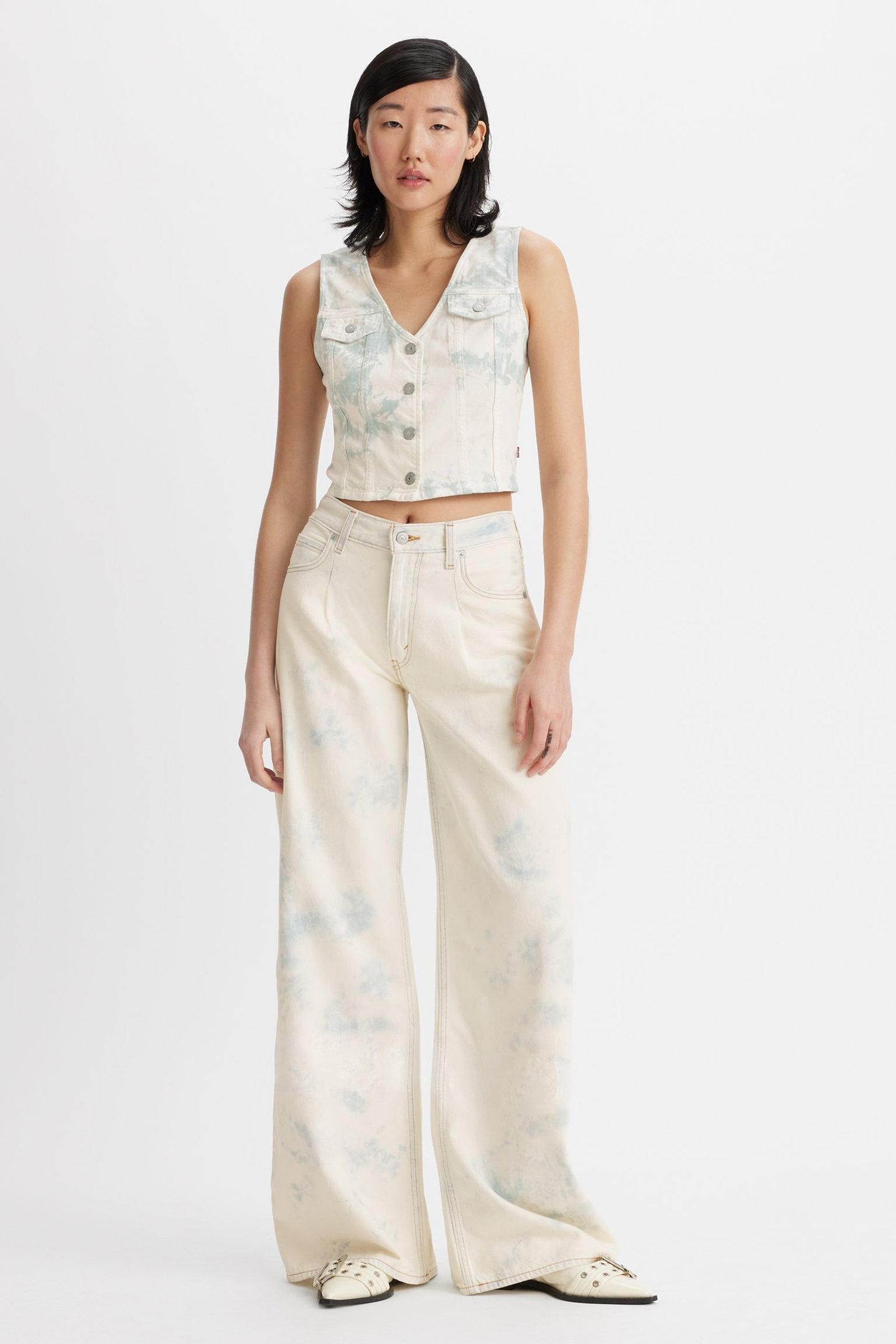 BAGGY DAD WIDE LEG LIGHTWEIGHT JEANS 1