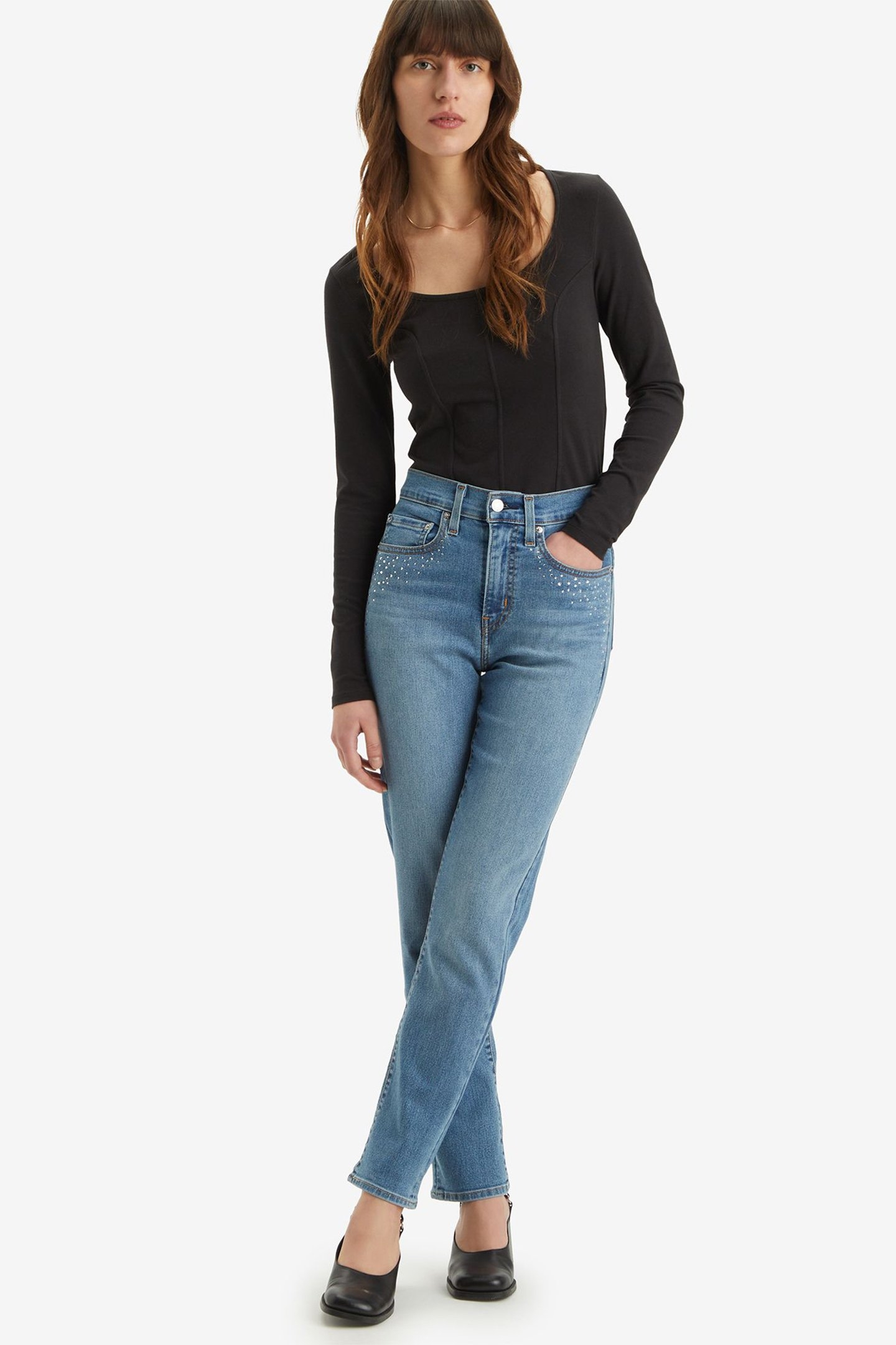 724™ HIGH RISE STRAIGHT JEANS 4
