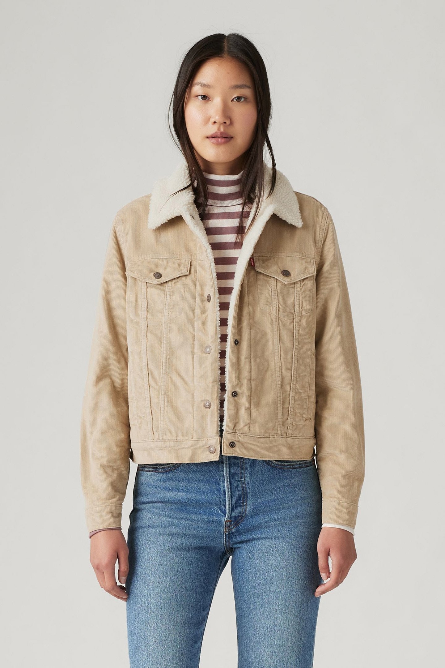 ORIGINAL CORDUROY SHERPA TRUCKER JACKET 1