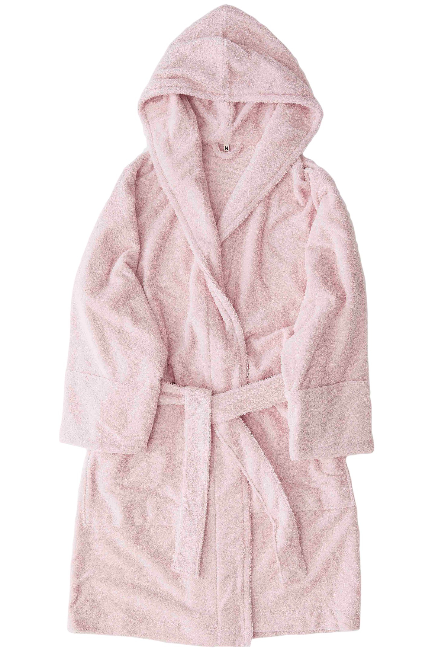 UNISEX HOODED BATHROBE STELLA PINK 3