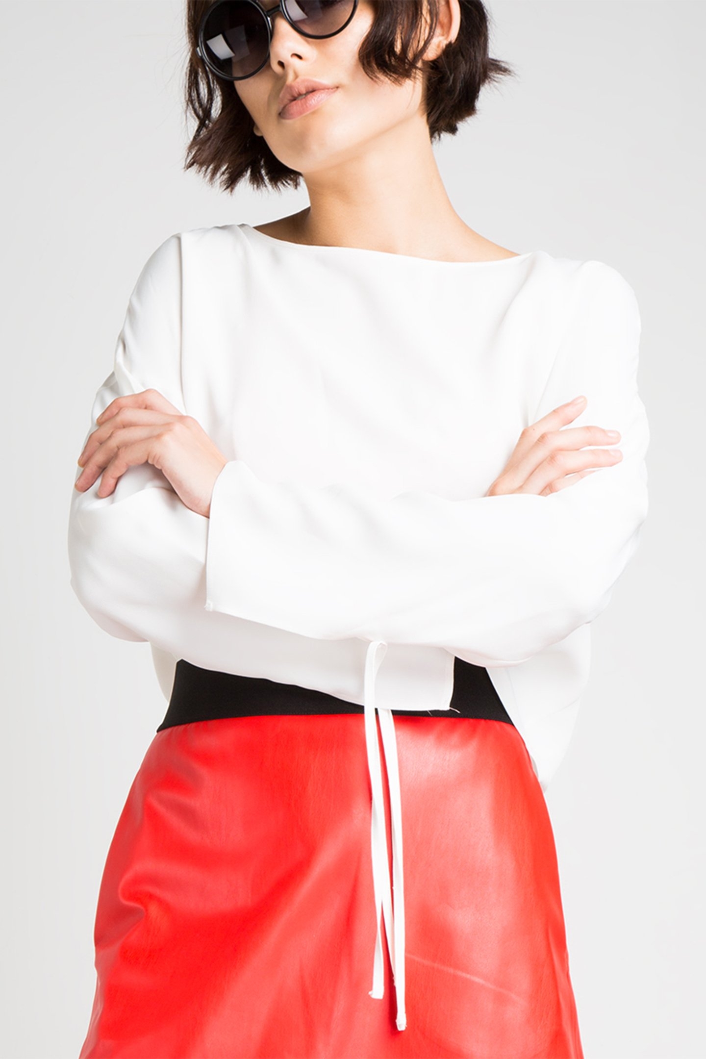 SKIRT TE LEATHER SHORTIE ACTIVE RED 4