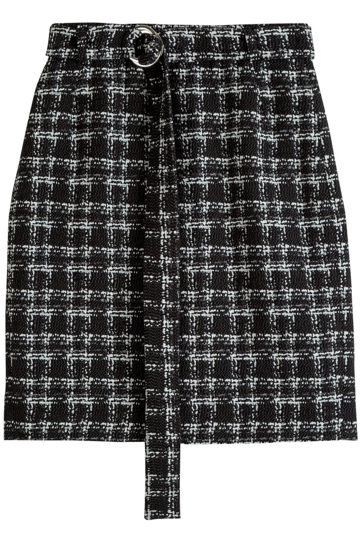 SKIRT TWEED CHECK BLACK/ECRU 4