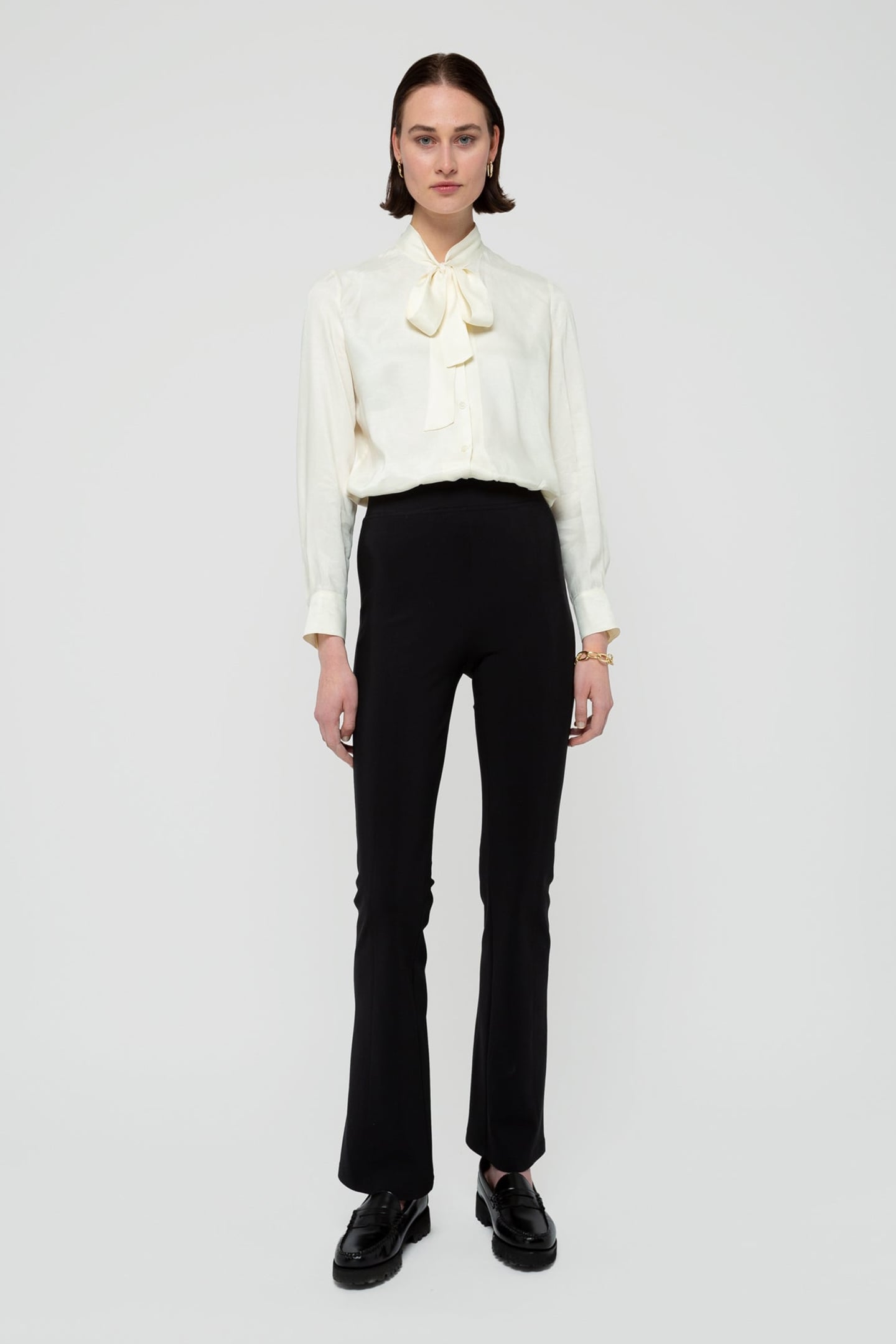 PANTS HIGH TECH FLAIRED BLACK 1