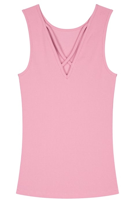 BELLA BACK RIB TOP MARSHMALLOW PINK 2